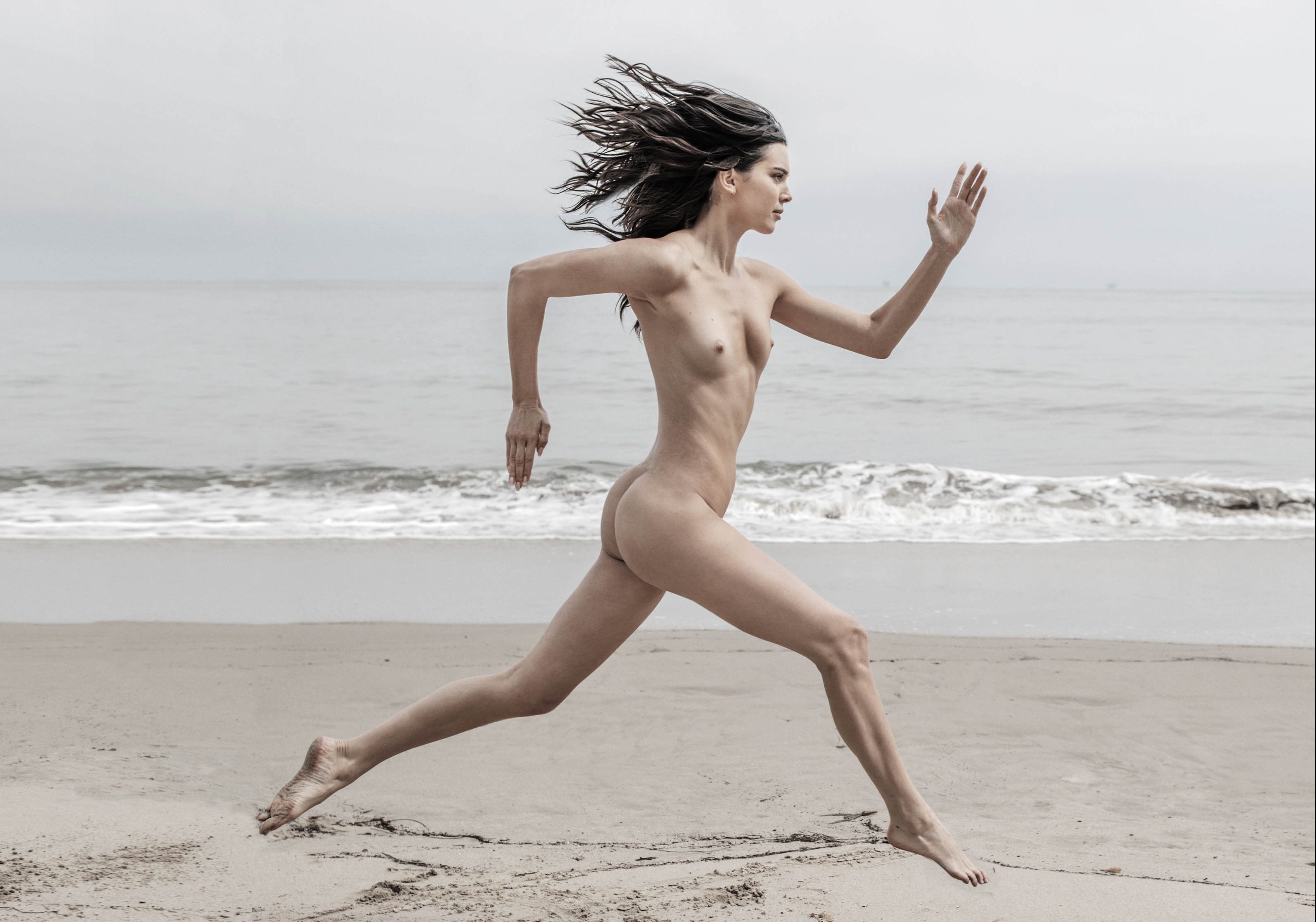 Kendall Jenner Gets Nude On A Beach